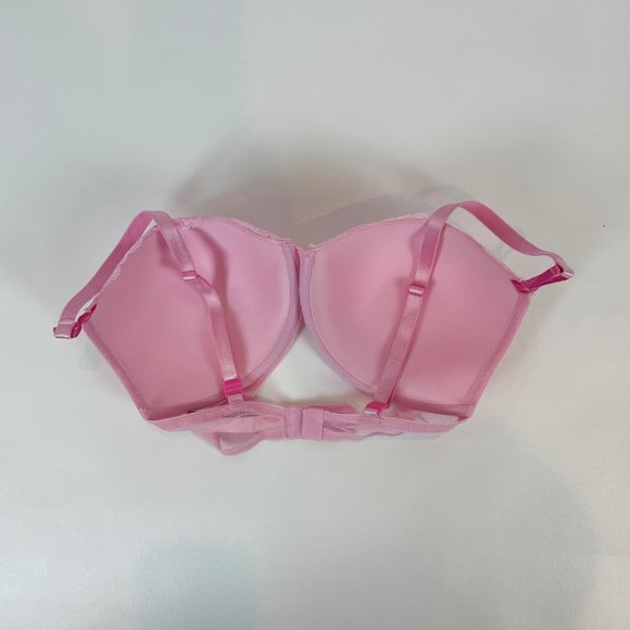 NWOT Victoria's Secret Bra 32DDD Lightly Lined Rockerwire Pink Lace B109 - Picture 4 of 10
